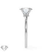 Solitaire lab diamond ring oval stone
