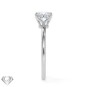 Solitaire lab diamond ring princess cut stone