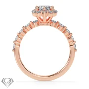 Halo lab diamond pear cut stone 10 rbc