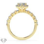 Halo lab diamond pear cut stone 10 rbc