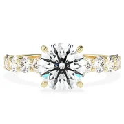 Beyonce lab diamond ring round brilliant cut stone