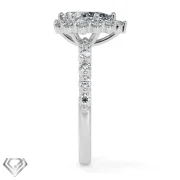 Halo lab diamond pear cut stone 10 rbc