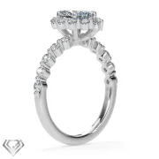 Halo lab diamond pear cut stone 10 rbc