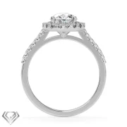 Miley Cyrus moissanite ring pear cut stone