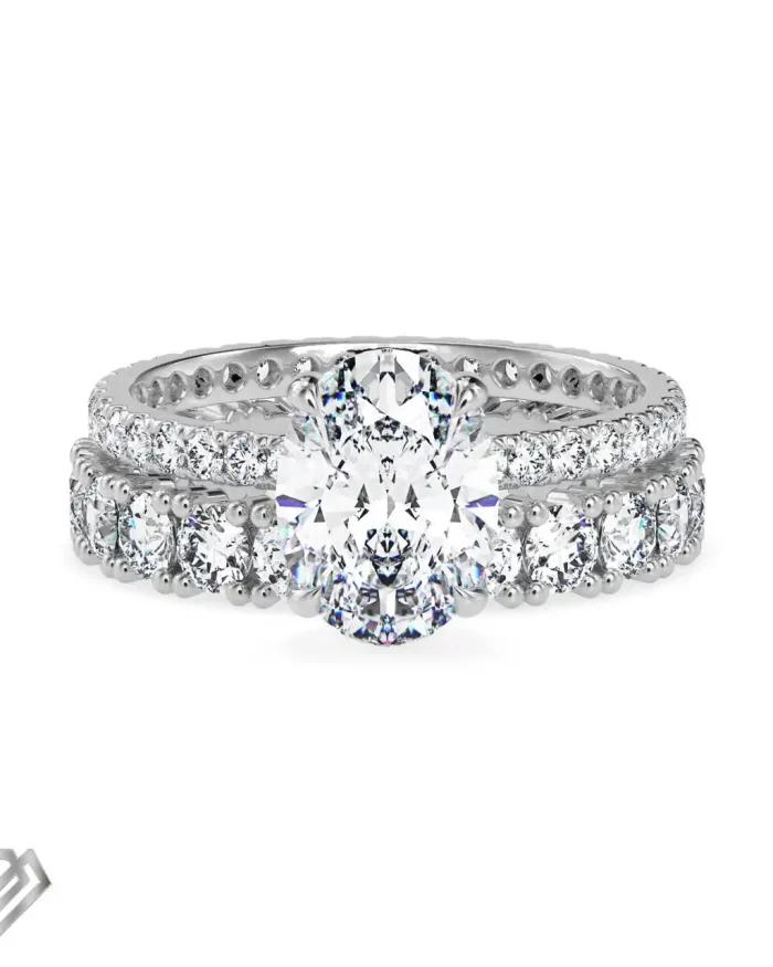 Rihanna lab diamond ring oval cut stone