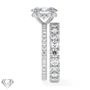 Rihanna lab diamond ring oval cut stone