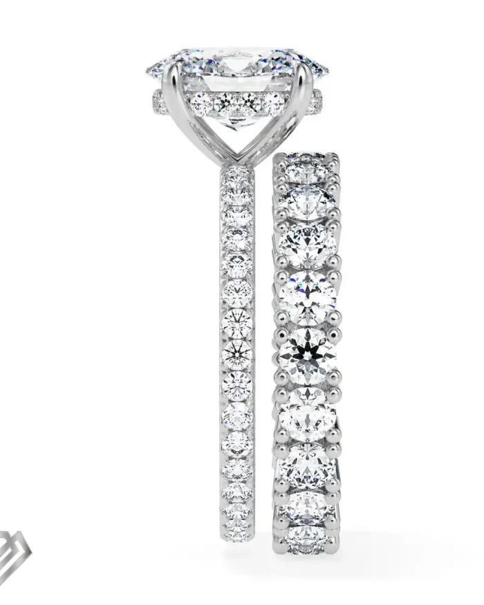 Rihanna lab diamond ring oval cut stone