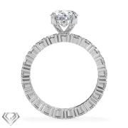 Rihanna lab diamond ring oval cut stone