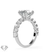 Beyonce lab diamond ring round brilliant cut stone